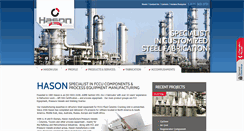 Desktop Screenshot of hason-steel.com