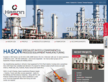 Tablet Screenshot of hason-steel.com